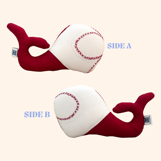 Vintage Quilt Stuffed Whale Pillow - Assorted Quilts