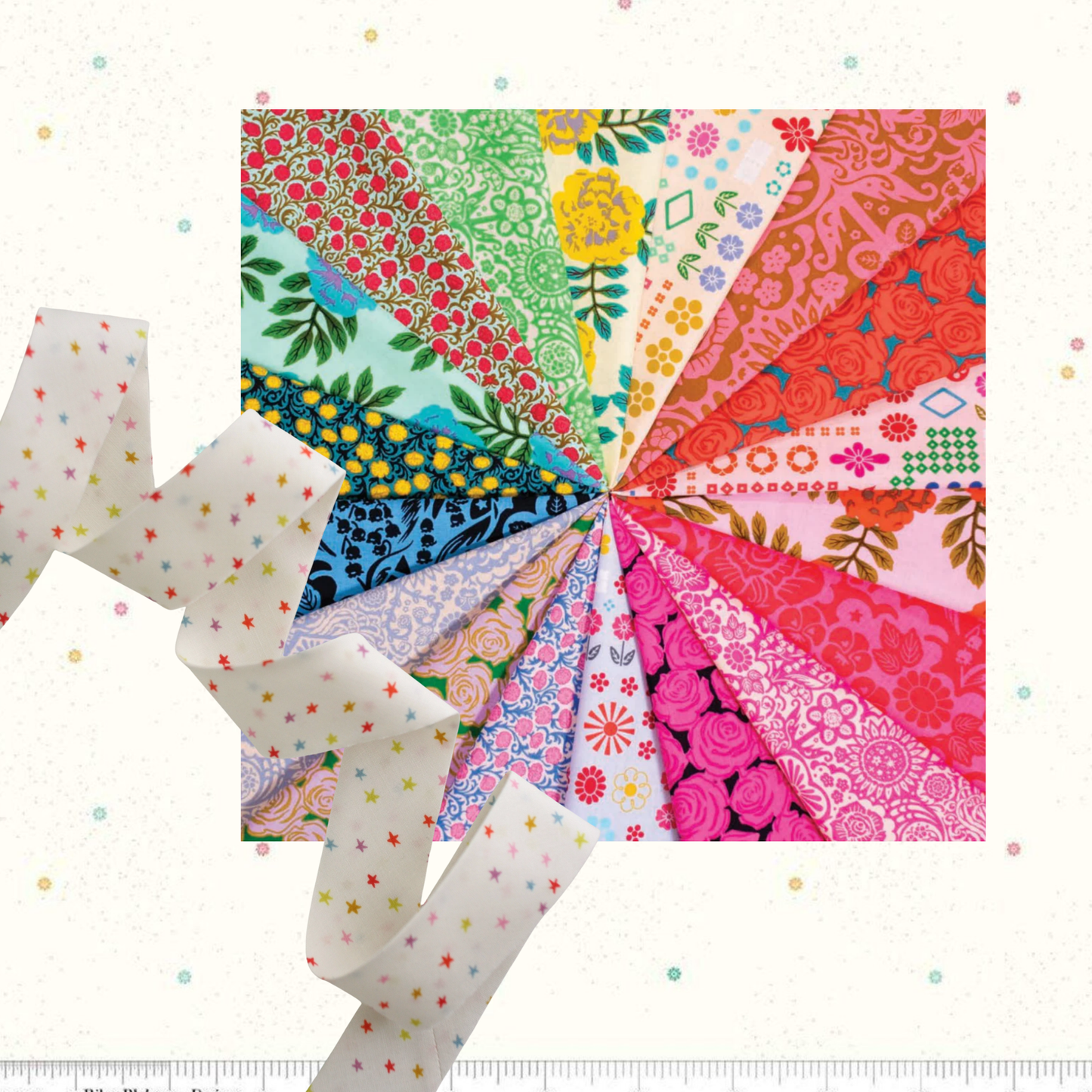 Happy Stripes Quilt Kit – Yesterday (56" x 64")