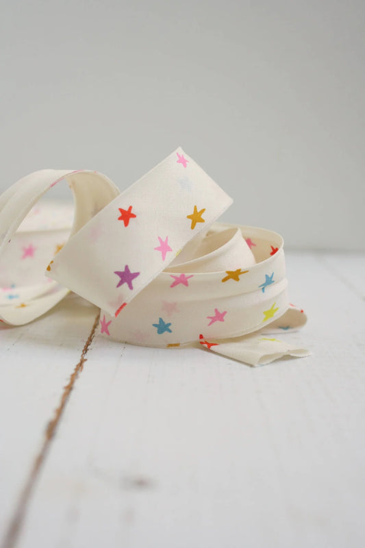 Pre-Made Quilt Binding | Multi Starry