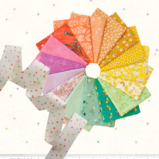 Happy Stripes Quilt Kit – Wildflower Hill (Medium Throw 56” × 64”)