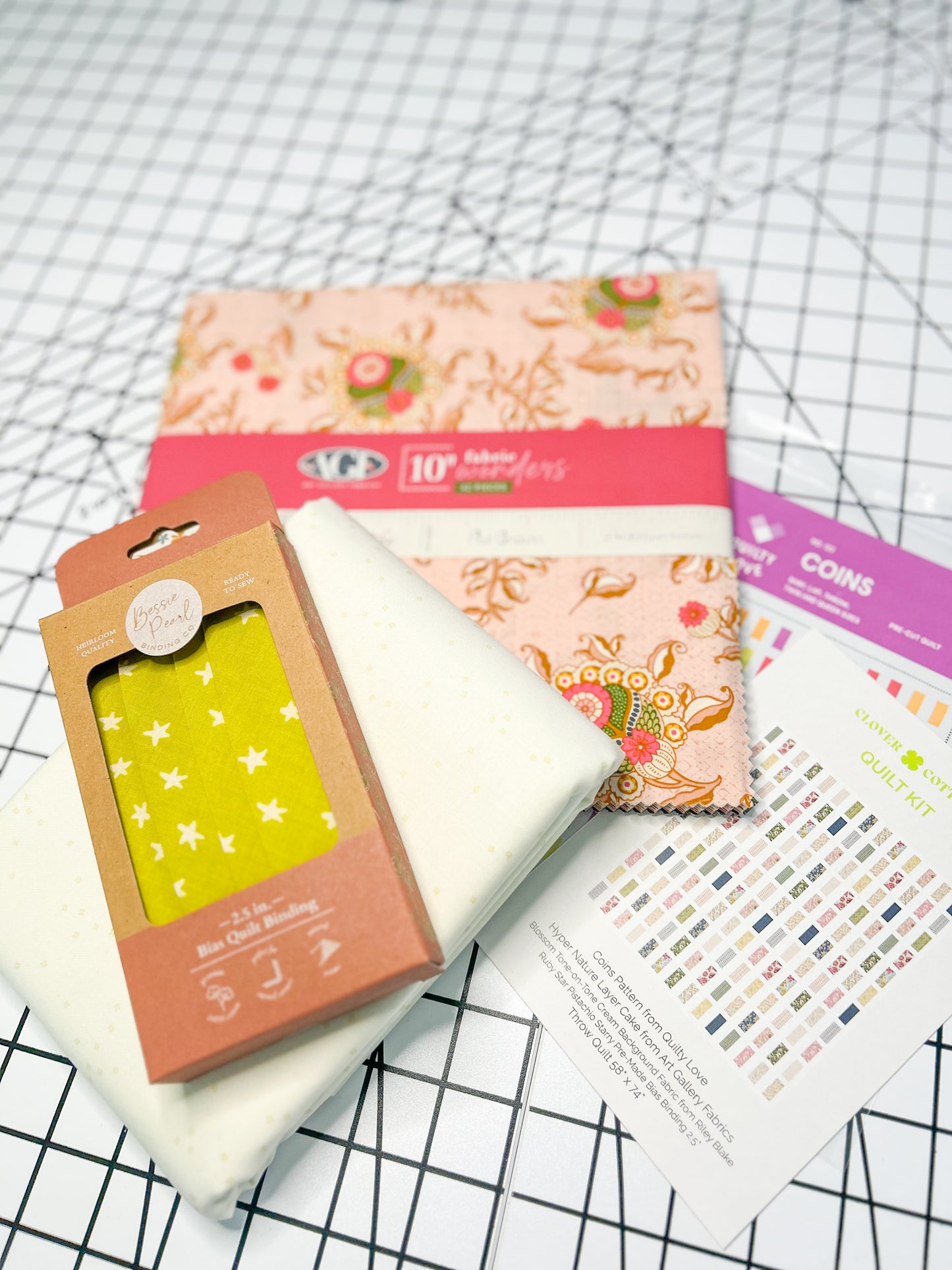 Coins Quilt Kit – Hyper Nature - Throw Size 58" × 74"