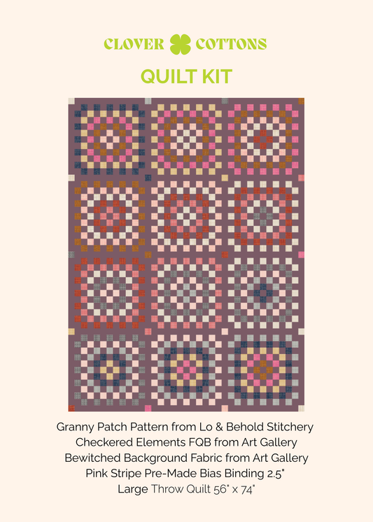 Granny Patch Quilt Kit | Checkered Elements