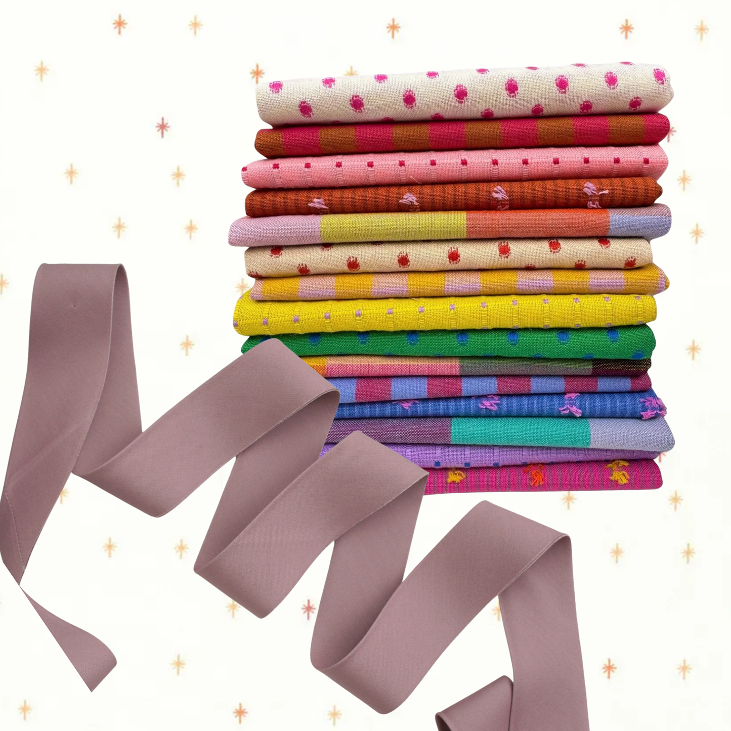 Star Pop Quilt Kit | Garden Variety Cotton Wovens | Volume II