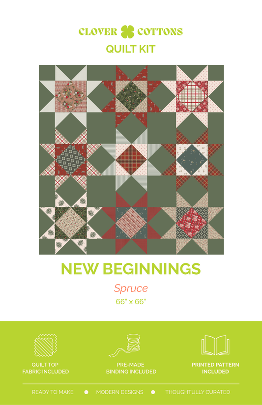 New Beginnings Quilt Kit | Spruce
