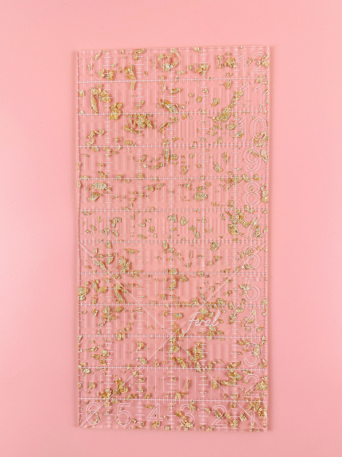 6 X 12 inch Quilting Ruler - Golden