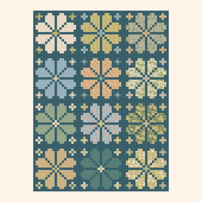 Knitted Blooms Quilt Kit | Evolve