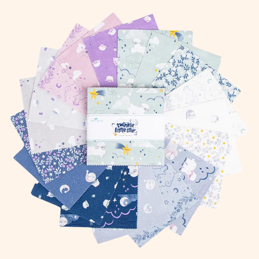 Twinkle Little Star 5" Stacker Bundle – Quilting Fabric by Natàlia Juan Abelló for Riley Blake Designs