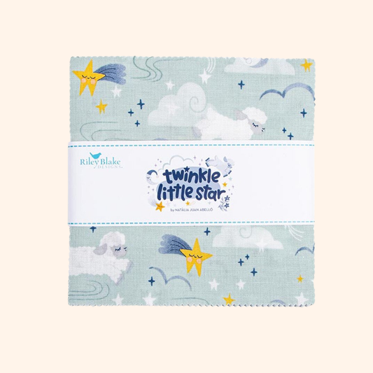 Twinkle Little Star 5" Stacker Bundle – Quilting Fabric by Natàlia Juan Abelló for Riley Blake Designs
