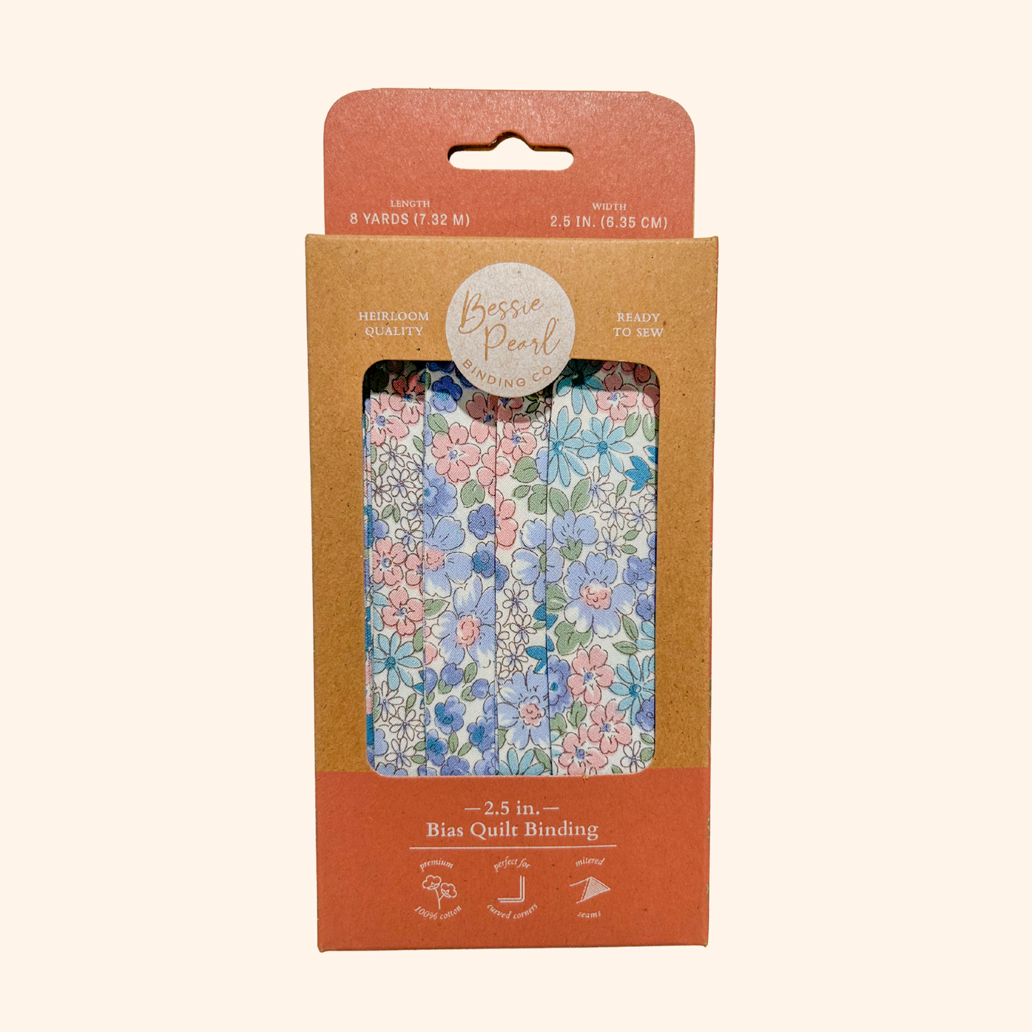 2.5" Bias Quilt Binding - Ready-Made Cotton Binding