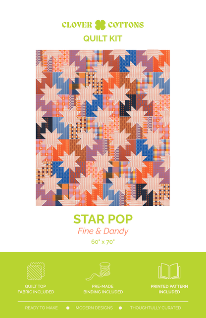 Star Pop Quilt Kit | Fine and Dandy