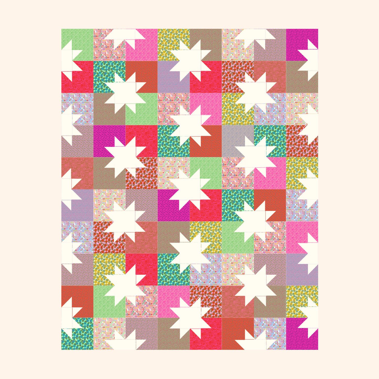 Star Pop II Quilt Kit | Yesterday