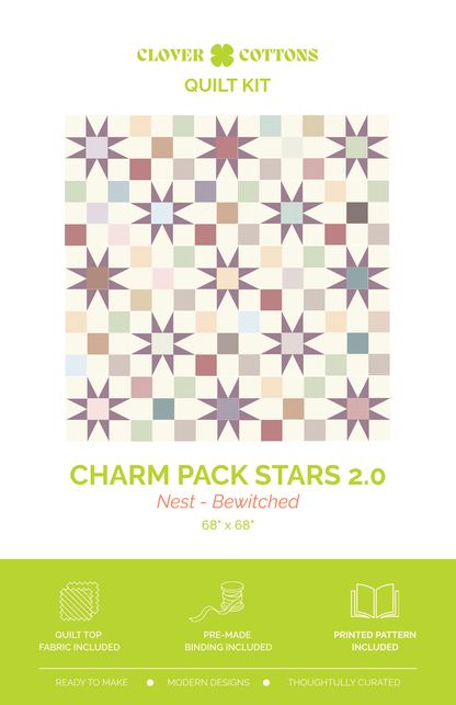 Charm Pack Stars 2.0 Quilt Kit | Nest