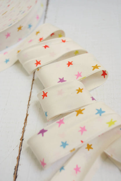Pre-Made Quilt Binding | Multi Starry