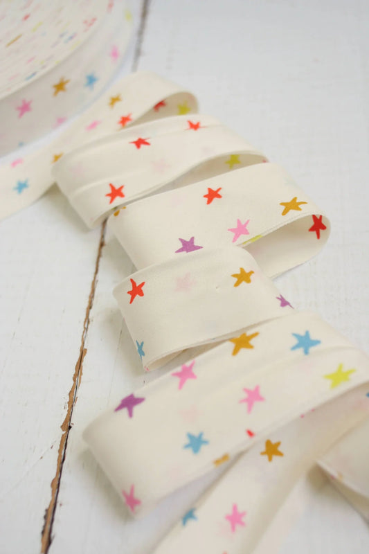 Pre-Made Quilt Binding | Multi Starry