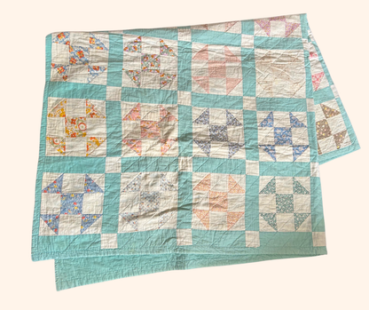 Made-to-Order Quilt Jacket - Blue Shoo Fly 1948 Vintage Quilt