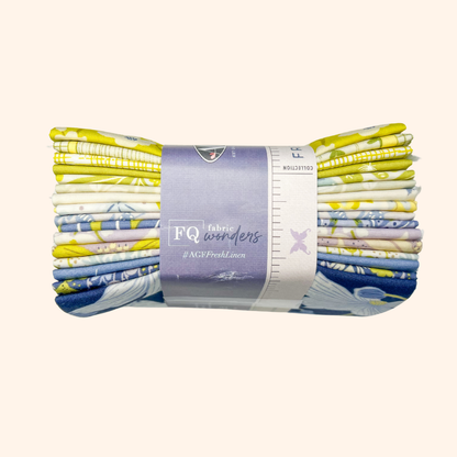 Fat Quarter Dash Quilt Kit – Small Throw 50" × 60" - Fresh Linen