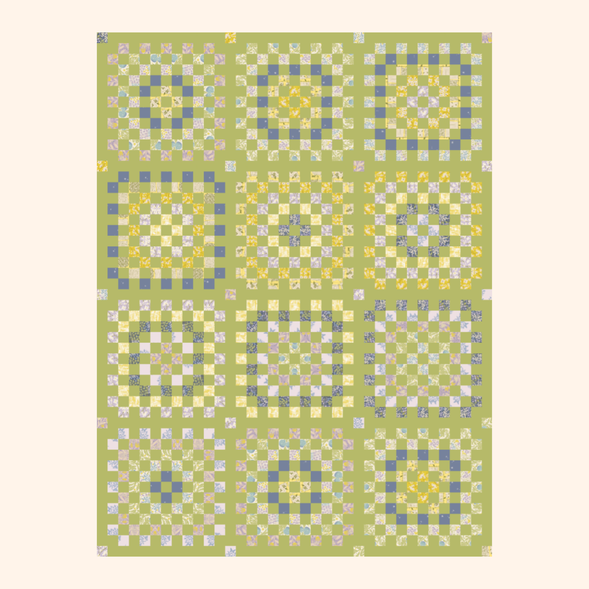 Granny Patch Quilt Kit | Fresh Linen