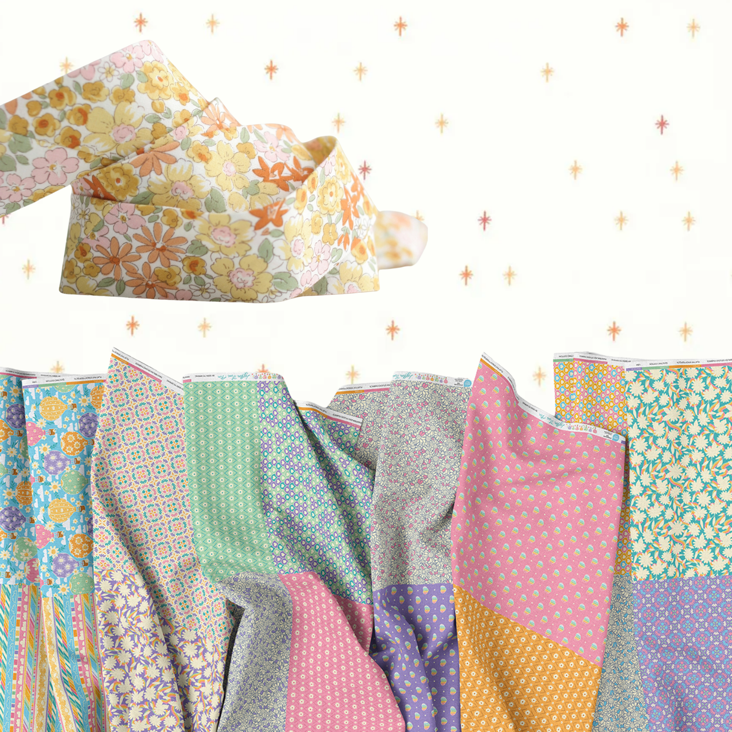 Happy Stripes Quilt Kit – Lighter Than Air (56" x 64")