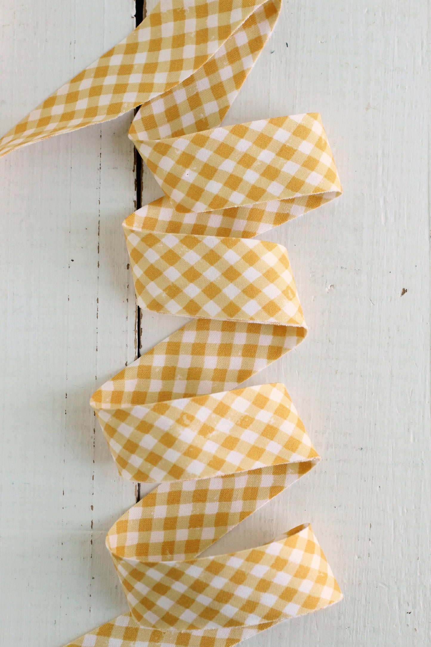 Pre-Made Quilt Binding | Yellow Gingham