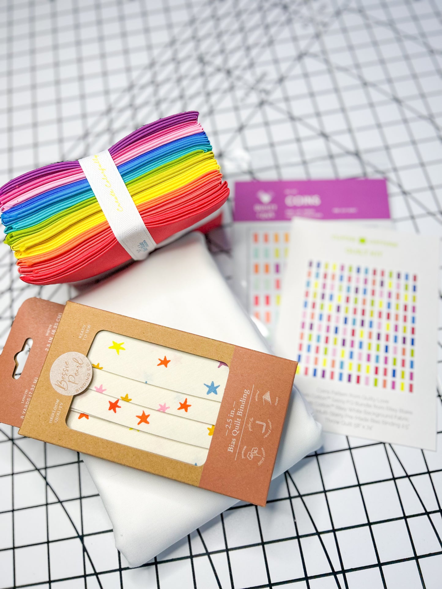 Coins Quilt Kit – Sassy - Throw Size 58" × 74"