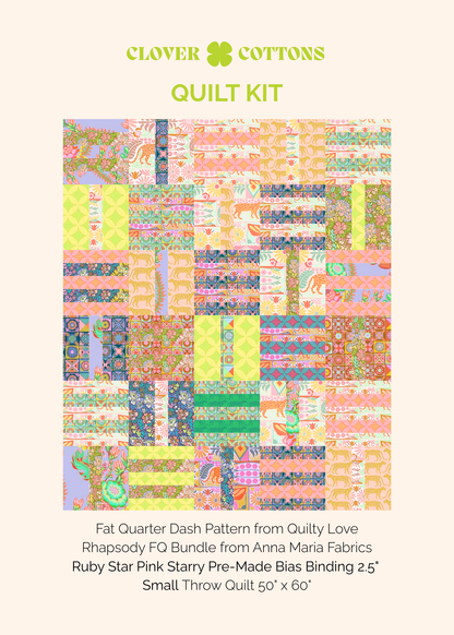 Fat Quarter Dash Quilt Kit | Rhapsody