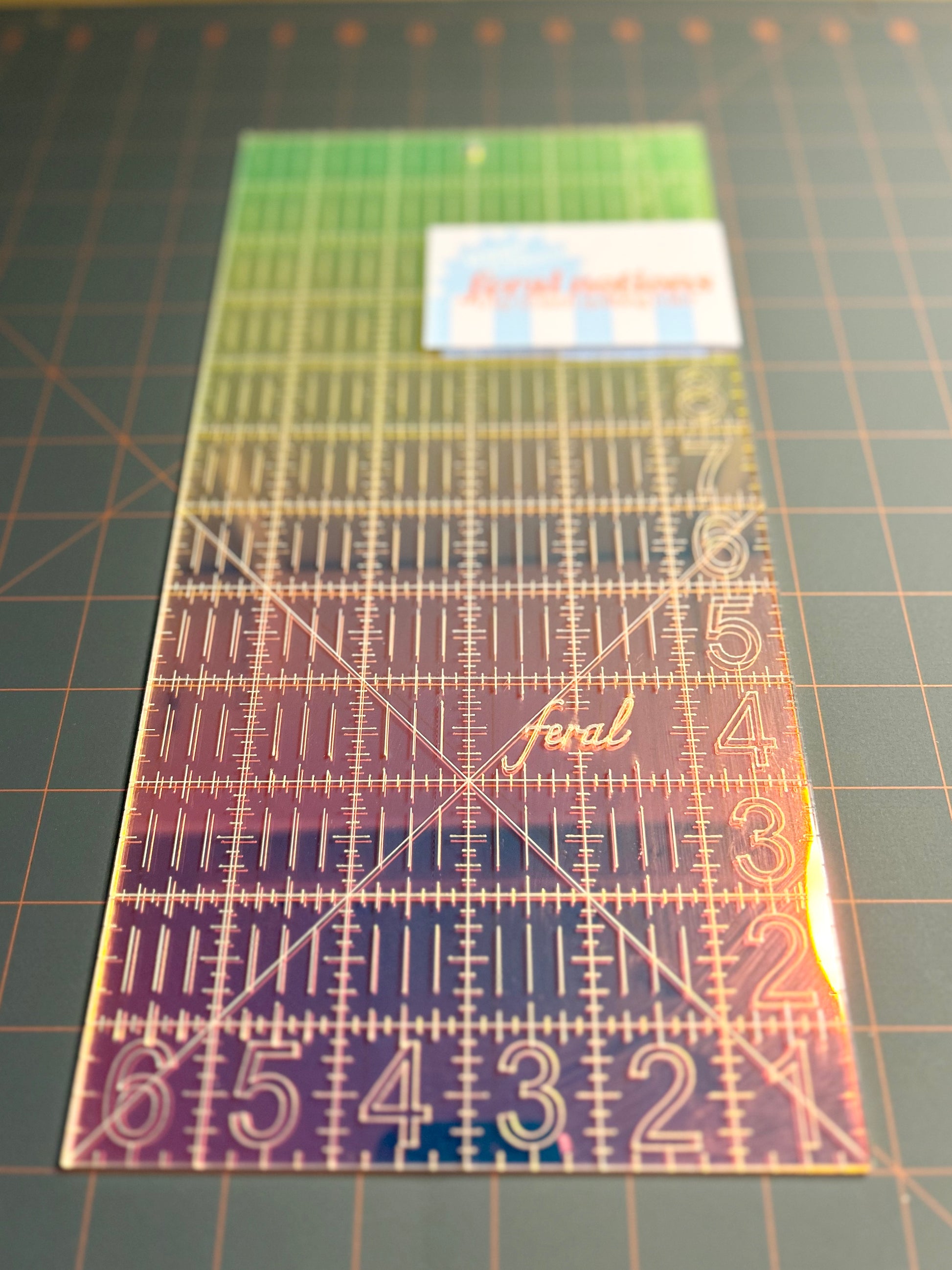 6 X 12 inch Quilting Ruler - Iridescent – Clover Cottons