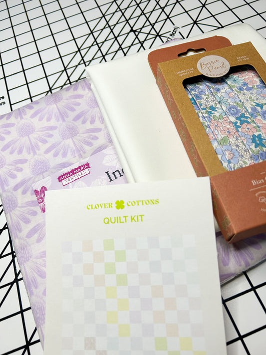 Layer Cake Squared Quilt Kit – Indelible - Small Throw 54 ½” × 54 ½”