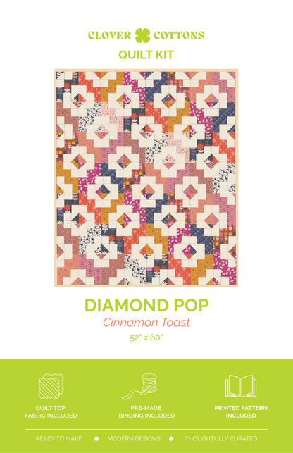 Diamond Pop Quilt Kit | Cinnamon Toast