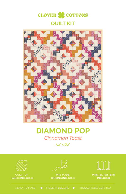 Diamond Pop Quilt Kit | Cinnamon Toast