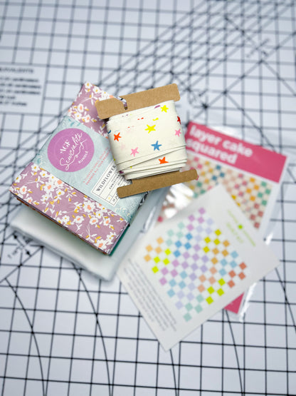 Layer Cake Squared Quilt Kit – Wildflower Hill Edition - Small Throw 54 ½” × 54 ½”