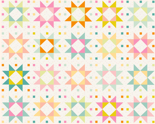 Tiled Stars II Quilt Kit | Spring Elements