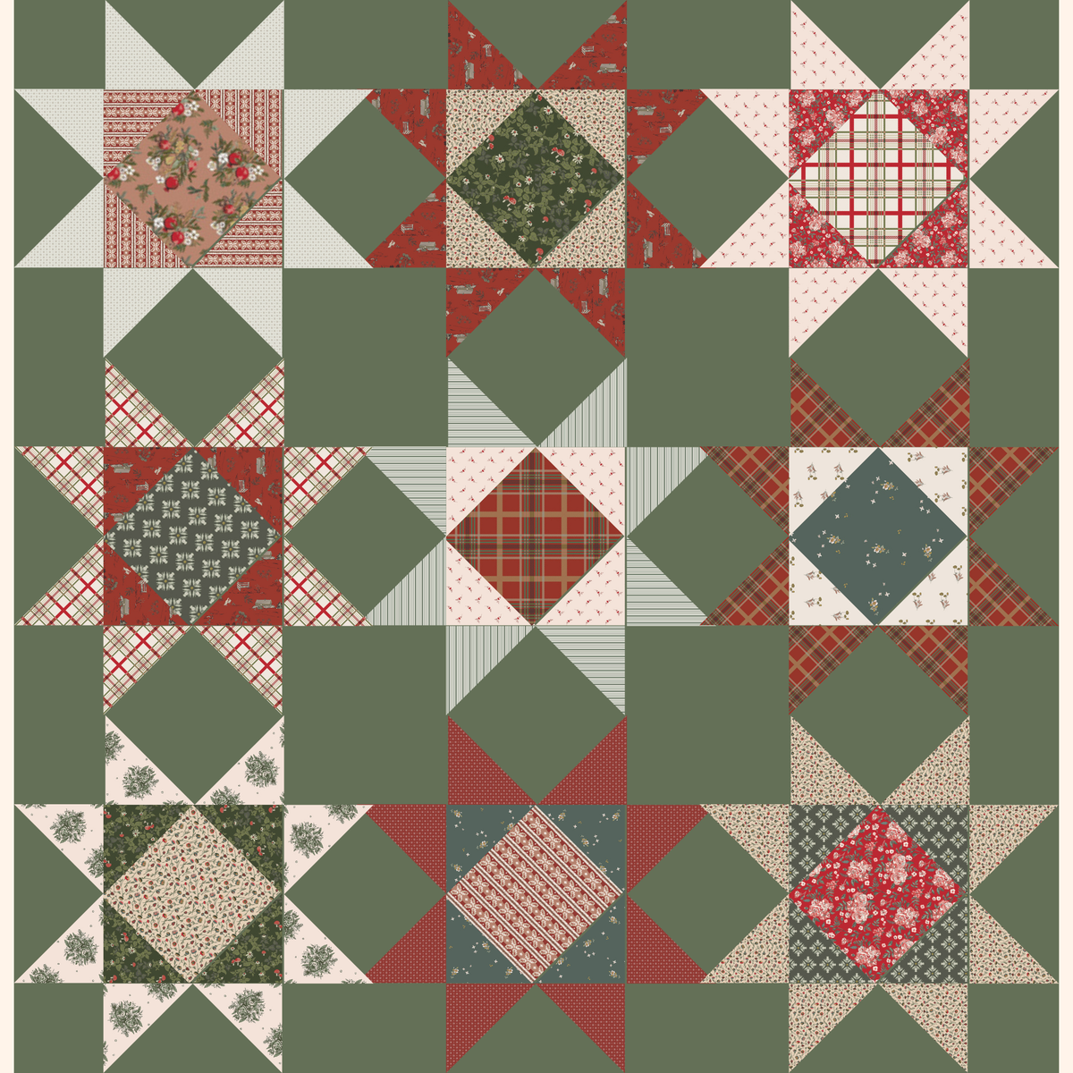 New Beginnings Quilt Kit | Spruce