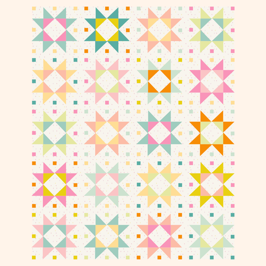 Tiled Stars II Quilt Kit | Spring Elements