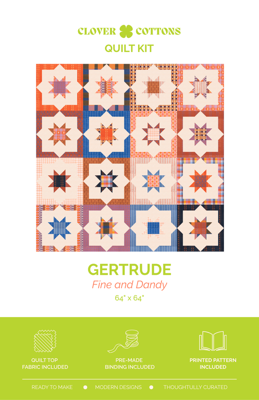 Gertrude Quilt Kit | Fine and Dandy
