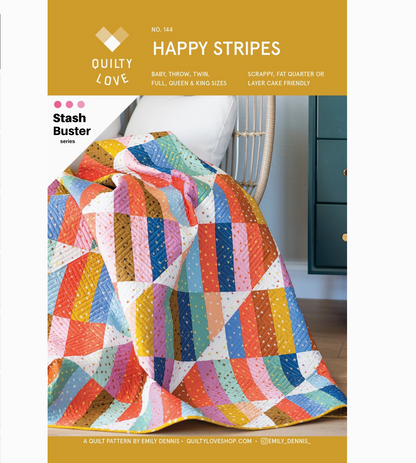Happy Stripes Printed Paper Pattern