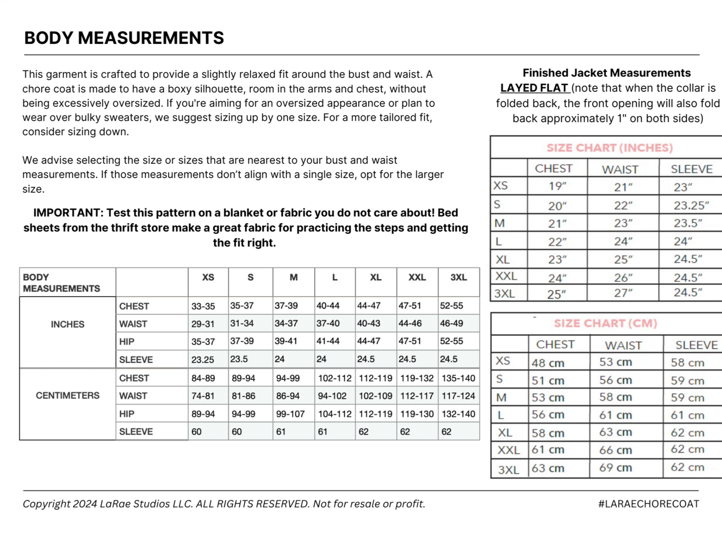 Quilt Jacket Pattern from LaRae Handmade (Digital Download)