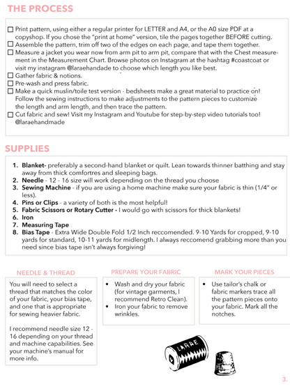 Quilt Jacket Pattern from LaRae Handmade (Digital Download)