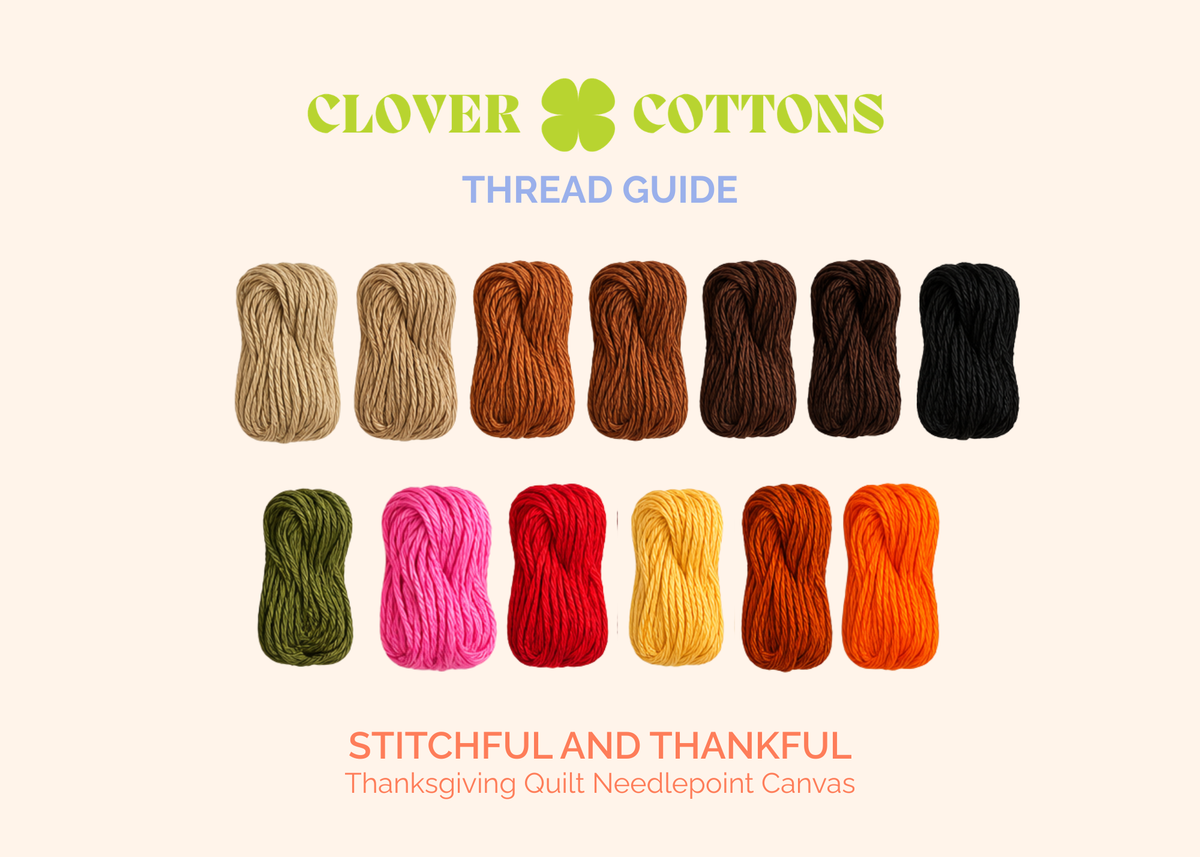 Stitchful & Thankful Needlepoint Canvas