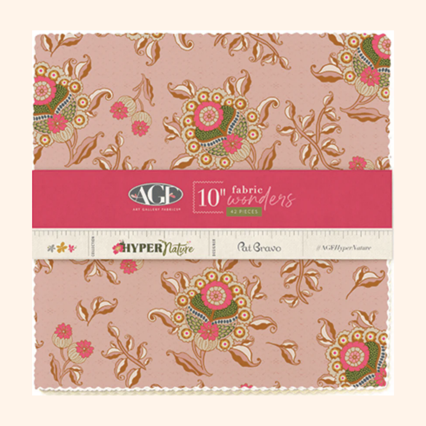 Hyper Nature 10" Stacker – Quilting Fabric by Pat Bravo for Art Gallery Fabrics