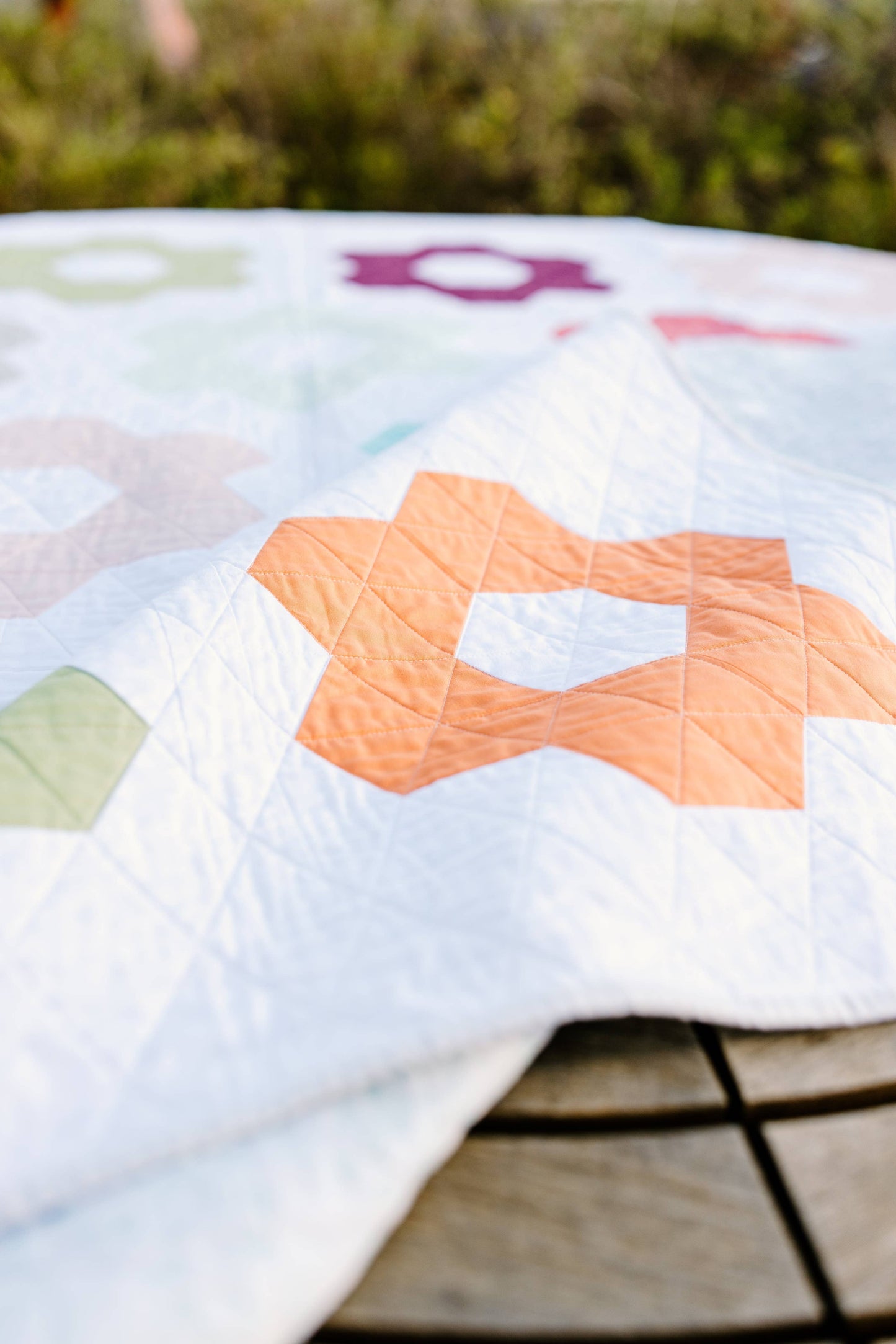 Hexie Blooms Quilt Pattern
