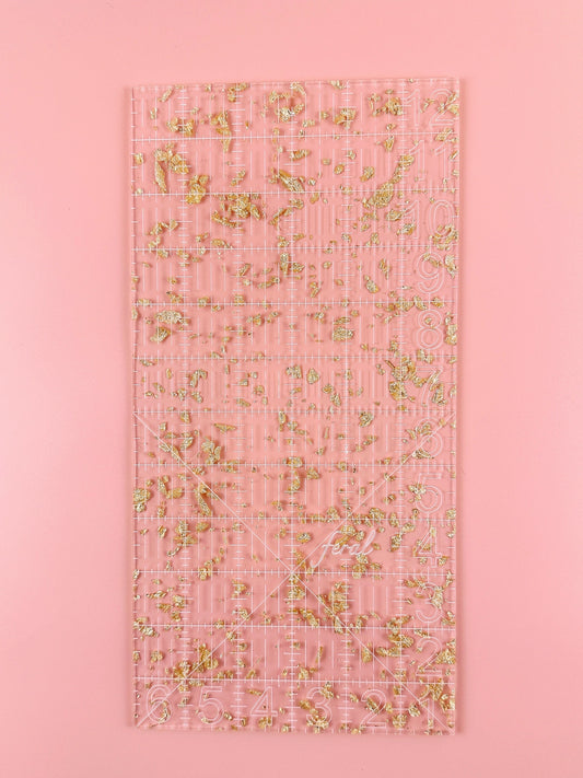 6 X 12 inch Quilting Ruler - Golden