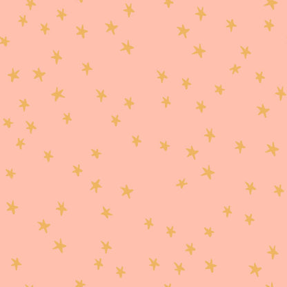 Pre-Made Quilt Binding | Starry Peach
