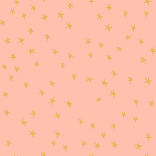 Pre-Made Quilt Binding | Starry Peach